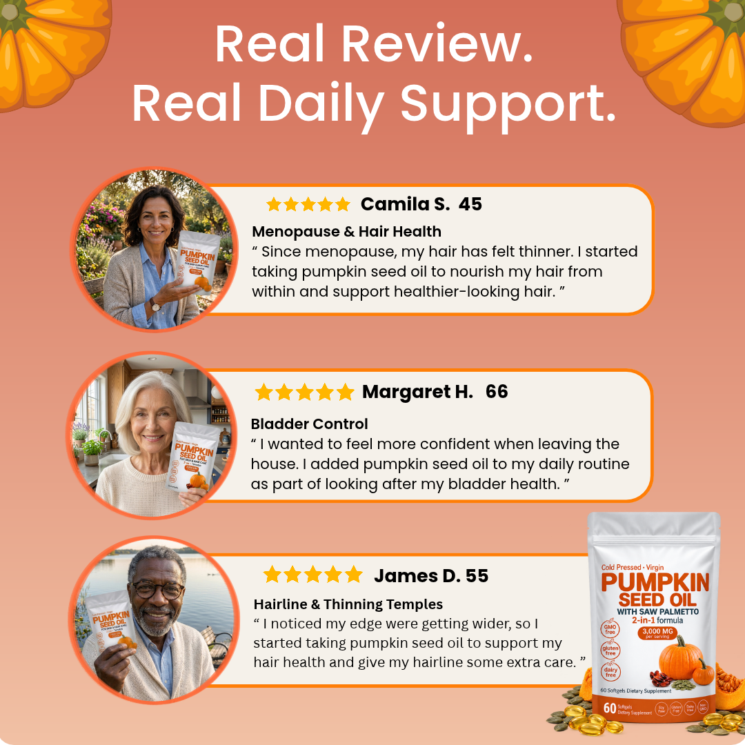 Less hair shedding & improved bladder comfort within 3 weeks