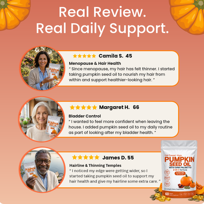 Less hair shedding & improved bladder comfort within 3 weeks